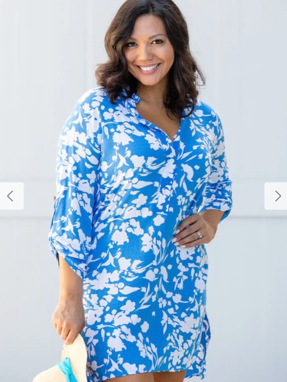 Walker & Wade Day Tripper shirt dress Cornflower Blue Size XS - Picture 4 of 11